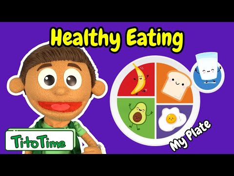 What Is MyPlate? for Kids | The Five Food Groups | Learn to Eat Healthy with Tito Time