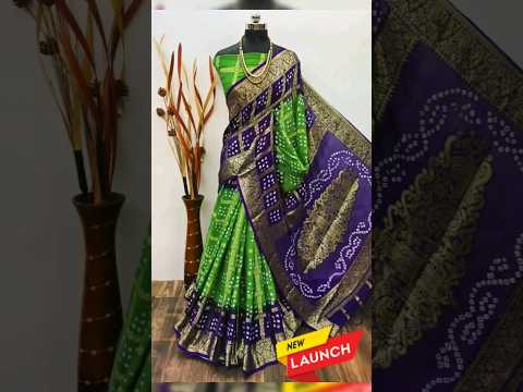 Hevy Chex Bandhani Gharchola Saree