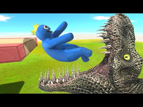 All New Units vs Giant T-Rex Head Feeding Show with Dinosaurs Race! - Animal Revolt Battle Simulator