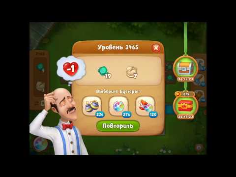 Gardenscapes gameplay level 3465
