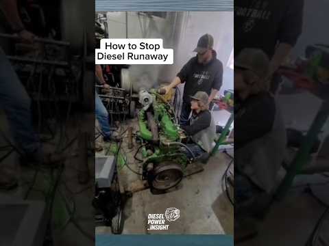 How to Stop Diesel Runaway 👍 #automobile #dieselpower #diesel