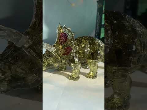 Миниатюра изображения товара 3D-пазл Crystal Puzzle Трицератопс зеленый / 90271