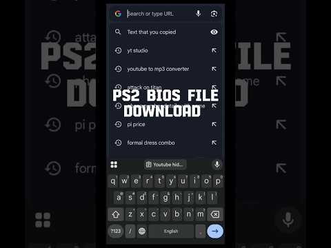 BIOS FILE DOWNLOAD #ps2 #bios #ps2games #games #aethersx2 #shorts #videogames