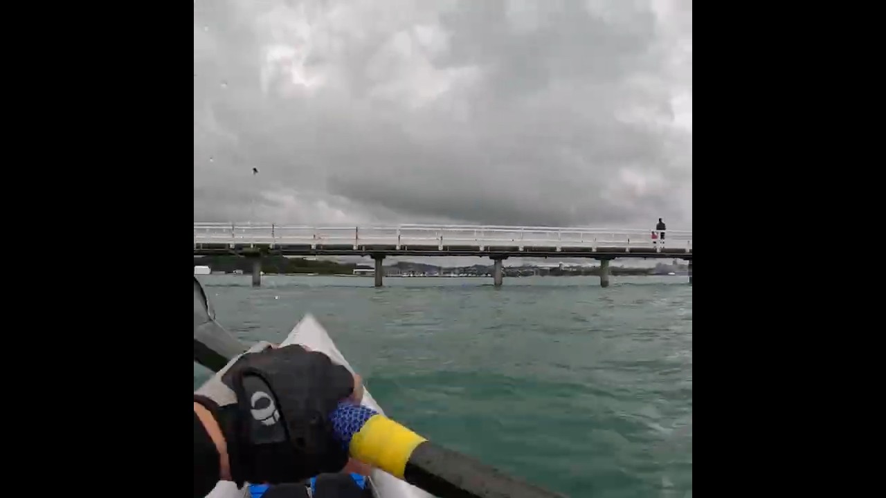 Okahu Bay pier #surfski #jettyfishing #kayaking #newzealand