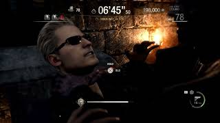 Resident Evil 4 Remake PS4 Mercenaries castle Wesker 1,604,350 バイオハザードRE4 マーセナリーズ 古城 ウェスカー