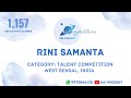 PARTICIPANT NO 1 157 RINI SAMANTA SINGING COMPETITION ALL IN ONE GANESH AND TALENT COMPETITION