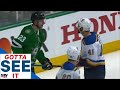 GOTTA SEE IT: Esa Lindell Dives Three Times During Scrum With Robert Bortuzzo