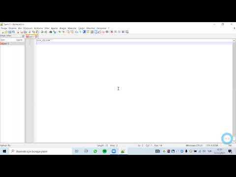 Python Programlama Dili 2. Oturum Değişkenler, Değişken Türleri ve kullanıcıdan Veri Alma