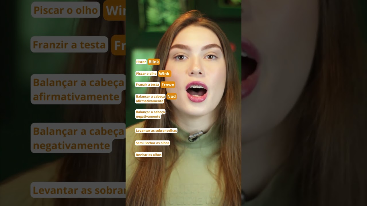 EXPRESSÕES FACIAIS EM INGLÊS #shorts #shortsyoutube #auladeingles