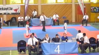 preview picture of video 'Luca Veras(6) Coupe Internationale de Kayl-Luxembourg U8 -30KG Final Oct 2013'