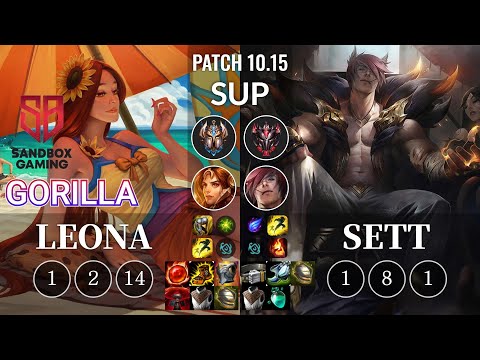 SB GorillA Leona vs Sett Sup - KR Patch 10.15