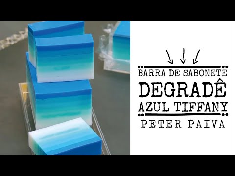 Barra de Sabonete Degradê Azul Tiffany - Peter Paiva