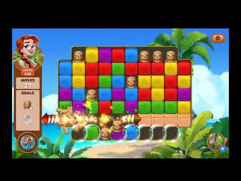 Lost Island Blast Adventure Level 136 NO BOOSTERS - A S GAMING