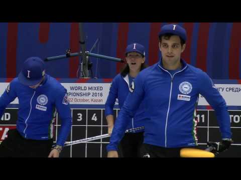 World Mixed Curling Championship 2016 - 1/8 Finals Session 2 ITA vs RUS