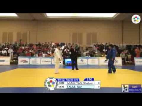 Judo 2013: Abaghyan (ARM) - Salas (VEN) [-55kg]
