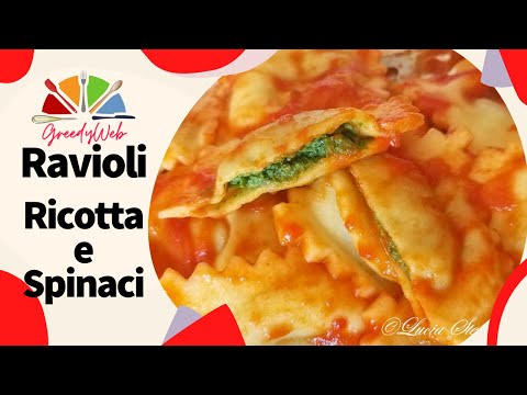 RICETTA RAVIOLI RICOTTA e Spinaci fatti in CASA