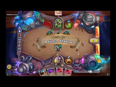 Solution Puzzle Lab Board Clear: A Stolen Shadow - Flobbidinous (4/7), Hearthstone Boomsday