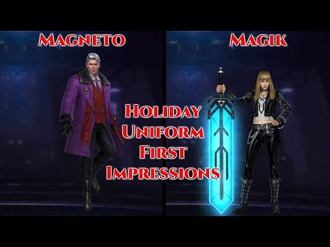 Magneto & Magik Krakoan Winter Uniform First Impressions (Marvel Future Fight)