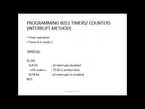 8051 Microcontroller 04  timer delay subroutine interrupt method