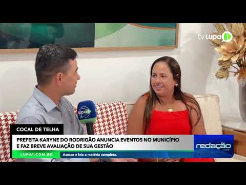 COCAL DE TELHA: Prefeita Karyne anuncia eventos no município e faz breve avaliação de sua gestão.
