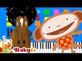 BabyTV Old MacDonald Had A Farm With Oliver Slow EASY Medium 4K Piano Tutorial