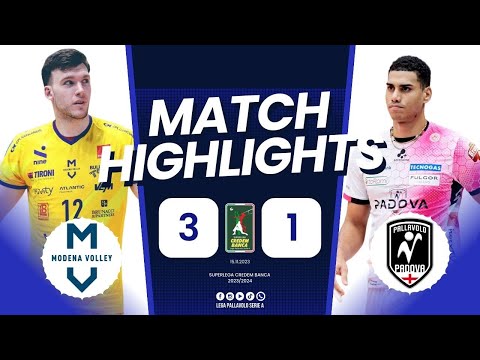 Valsa Group Modena vs. Pallavolo Padova - VBW - SuperLega - Match Highlights