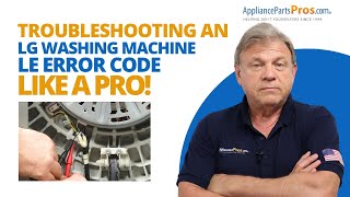 Easy Steps to Fix LE Error on Your LG Washer Now