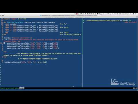 Ruby Coding Practice Build a Fraction Calculator