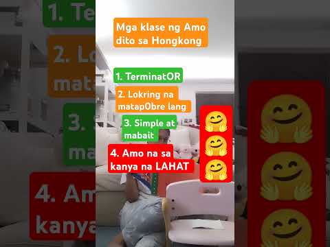 klase ng amo dito sa Hongkong see the description below
