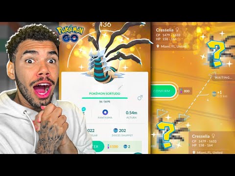 GIRATINA ORIGINAL SHINY LUCKY A MELHOR TROCA LUCKY DA MINHA VIDA *surtei* - POKEMON GO | Cris |