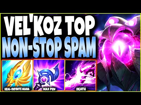 Vel'Koz Top A Never ENDING SPAM of Skills till they all get DELETED 🔥 LoL Top Vel Koz s12 Gameplay