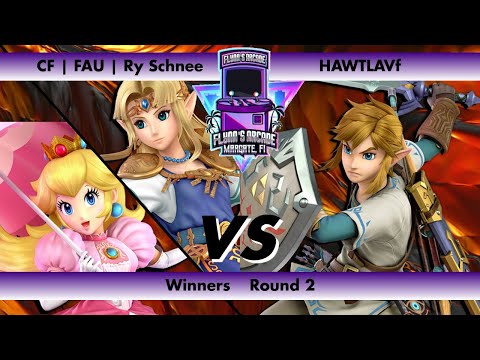Flynn's Arcade 087 Winners Round 2 - CF | FAU | Ry Schnee (Peach Zelda) VS HAWTLAVf (Link) SSBU