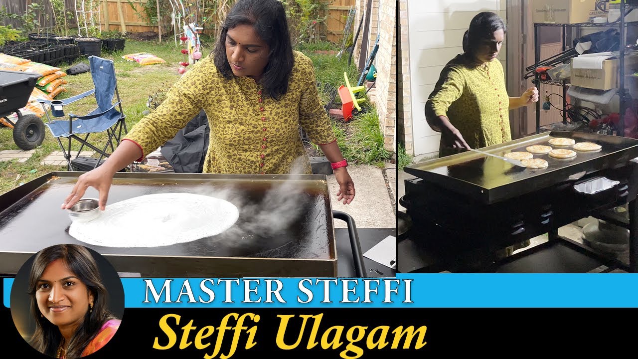 Master Steffi | Dosa Stall and Parotta Kadai | Seasoning Cast Iron in Tamil | Family Dosai Vlog