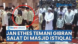 Momen Wapres Gibran Ditemani Jan Ethes Salat Idul Adha di Masjid Istiqlal, Didampingi Menag