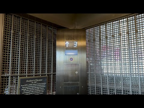 AMAZING ANTIQUE 1887 Otis Birdcage "Lobby" Traction Elevator - Hotel Del Conorado - Conorado, CA