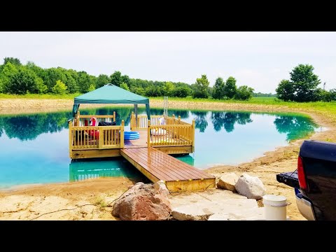 Floating Dock DIY:  Adding a Deck Railing and Other Goodies to the Dock!