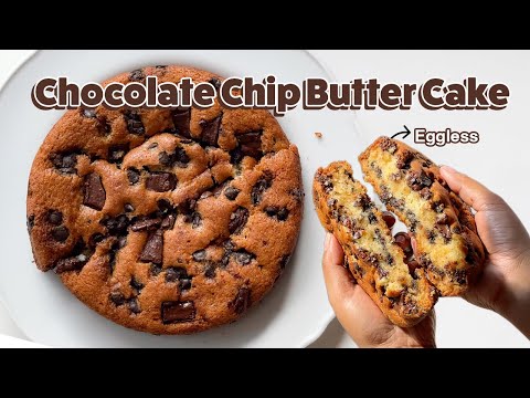Butter Chocolate Chip Cake | Eggless Vanilla Cake | Shreya Krishna