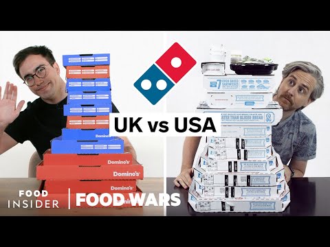 美國VS英國多米諾骨牌｜食物戰爭 (US vs UK Domino's | Food Wars)