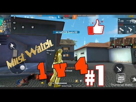 Clash squad ranked Op Quadra kill Gameplay- Free fire