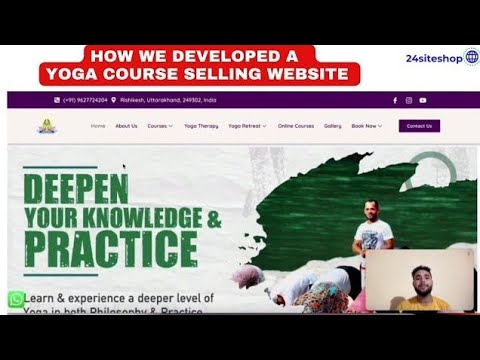 Yoga Course Selling Website — client website video