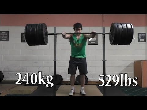 240kg/529lbs 5x5 Pause ATG Backsquat
