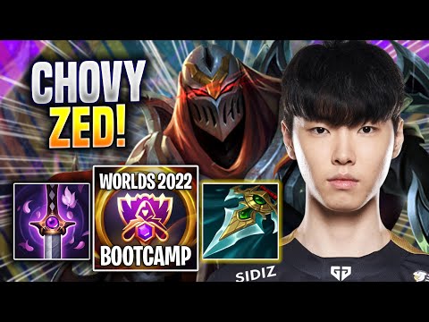 CHOVY CRAZY GAME WITH ZED! - GEN Chovy Plays Zed JUNGLE vs Karthus! | Bootcamp 2022