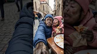 Caquinho passeando com a Caquinha #veo3 #googleveo3 #gemini #asmr