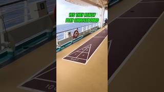 CRUISE Ship Shuffleboard #travel #holiday #cruise #shorts
