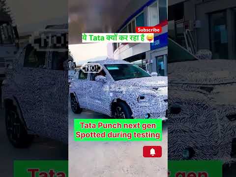 Tata Punch facelift 2025 spotted during testing #trending #automobile #car #shorts #viralshorts