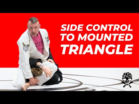 MOUNTED triangle from side control - Brazilian jiu-jitsu submission