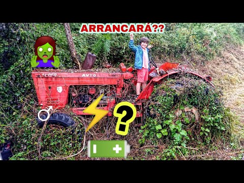 Abandoned tractor left in woods for 16 years- Will it start ??