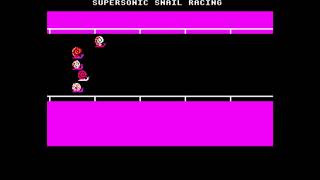 Supersonic Snail Racing for the BBC Micro