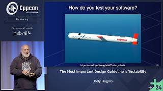Download the video "The Most Important C++ Design Guideline is Testability - Jody Hagins - CppCon 2024"