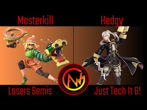 AWG Just Tech It 6 Losers Semis - Masterkill (Min Min) Vs Hedgy (Robin) Smash Ultimate - SSBU